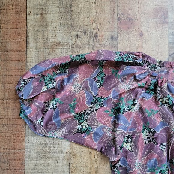 Vintage Floral Top and Skirt Two-Piece Set - Picture 6 of 16